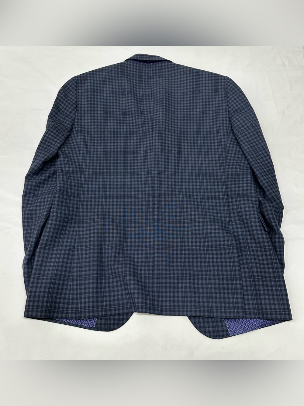 Ted Baker Navy and Black Checked Sport Coat - Picture 2 of 6